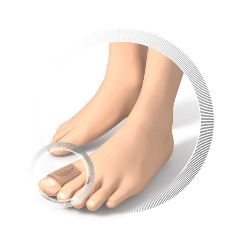 Protection pour orteils - Tissu souple avec coussinet en gel - Tissu et gel - Ruck