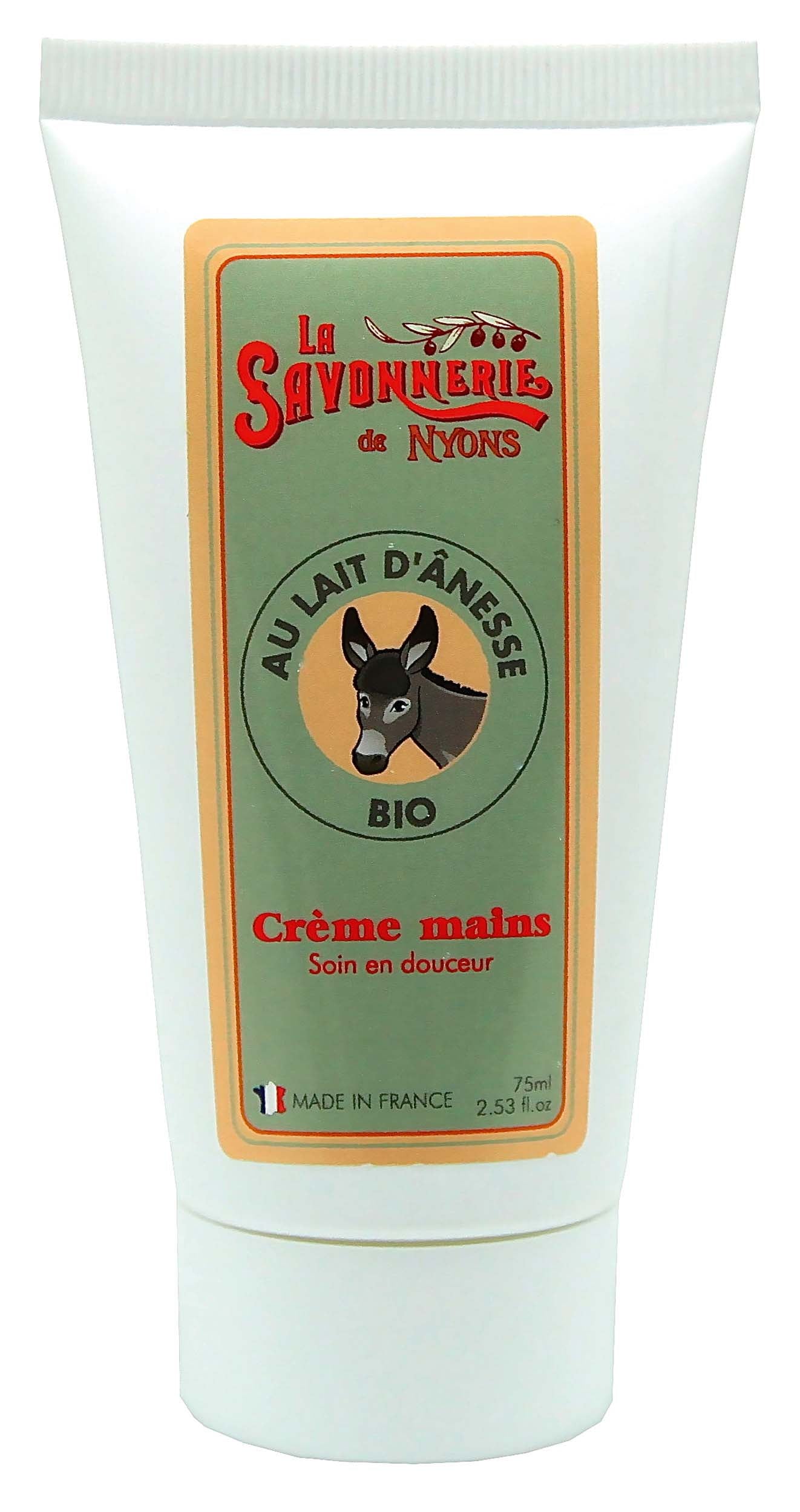 Crème Mains Au Lait D'ânesse BIO - 75 ml - La savonnerie de Nyons