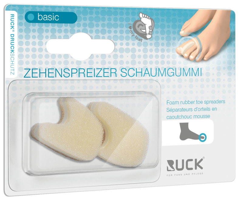 Écarteur d'orteils en mousse de latex - soulage la pression - 3 tailles disponibles - Ruck
