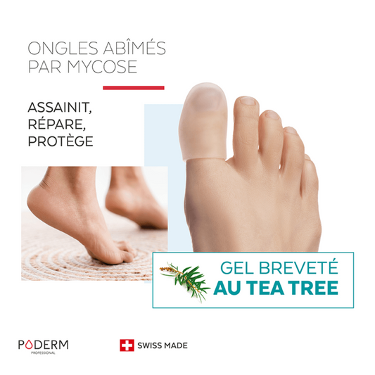 Mycose des ongles - Capuchon d'orteil Gel Tea Tree - Poderm Professional