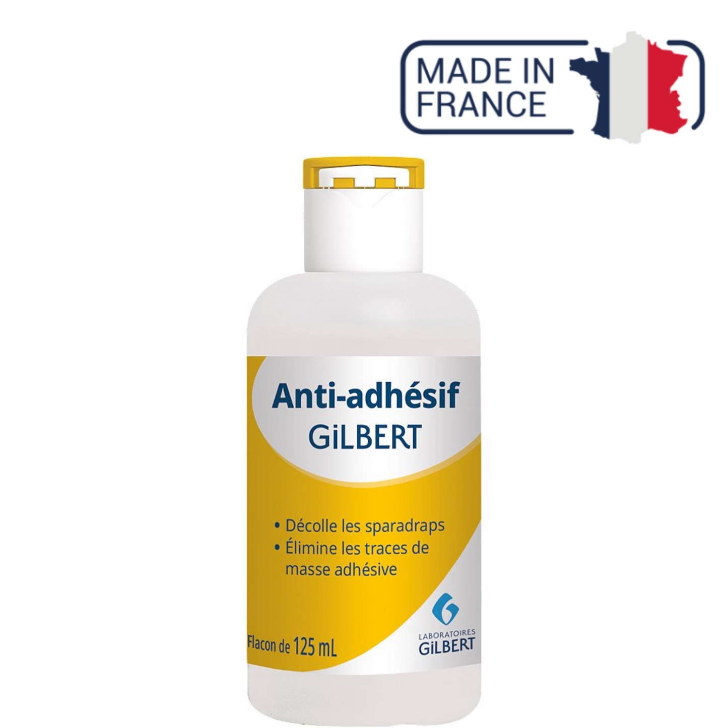 Anti-adhésif - Décolle les sparadraps - Flacon de 125 ml - Gilbert