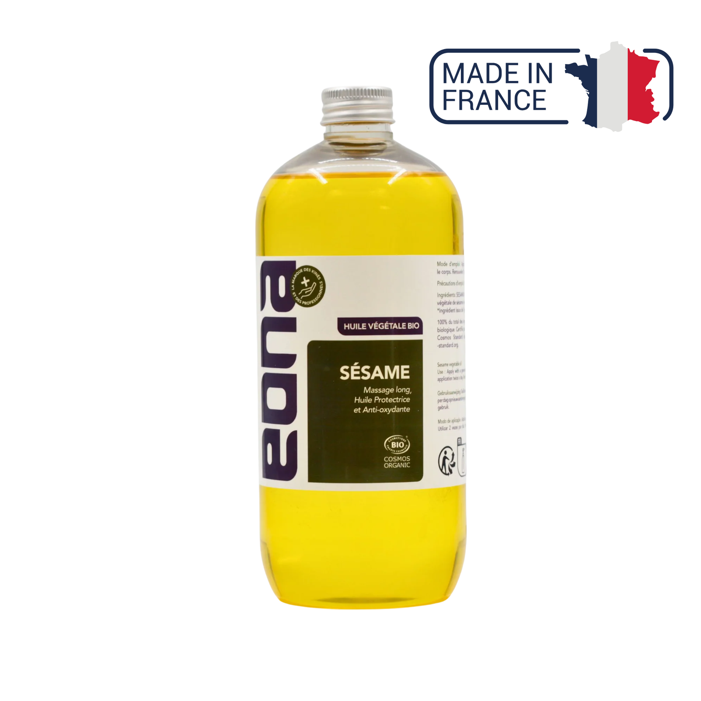 Huile de massage Bio - Sésame - deux contenances - Eona