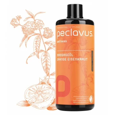 Huile de massage - Orange Verveine - 500 ml - Peclavus fabriqué par Peclavus vendu par My Podologie