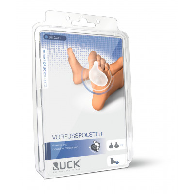 Protection pour métatarsalgies - Coussinets en silicone à l'avant du pied - Ruck