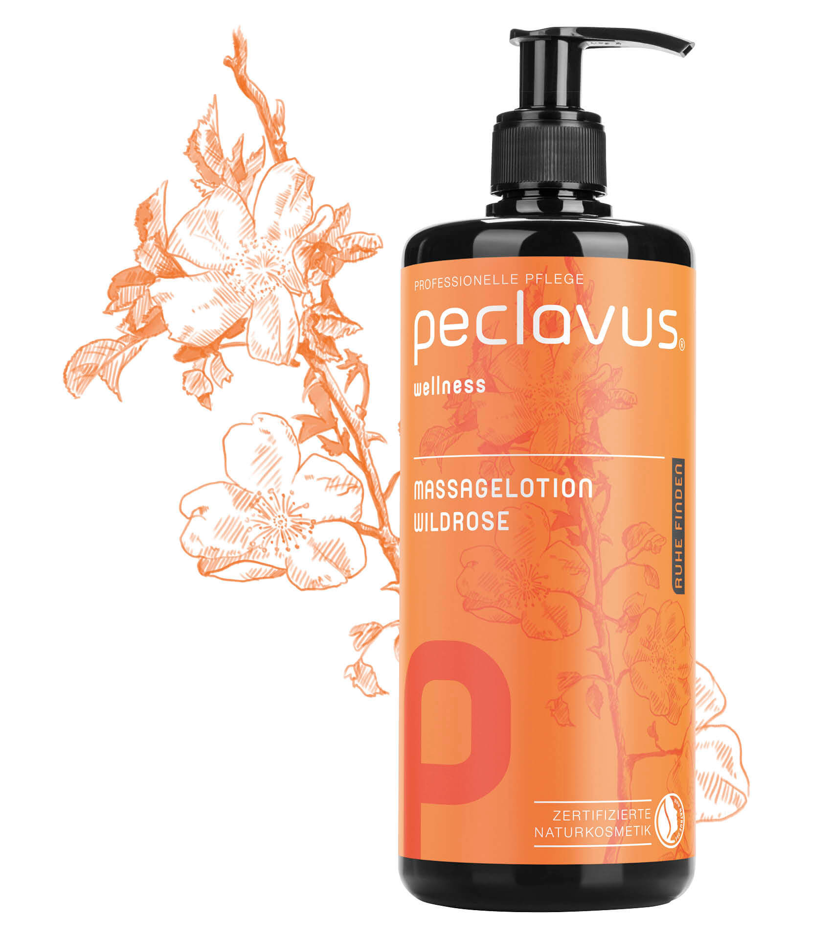 Lotion de massage Rose sauvage - 500 ml - Peclavus - Ruck