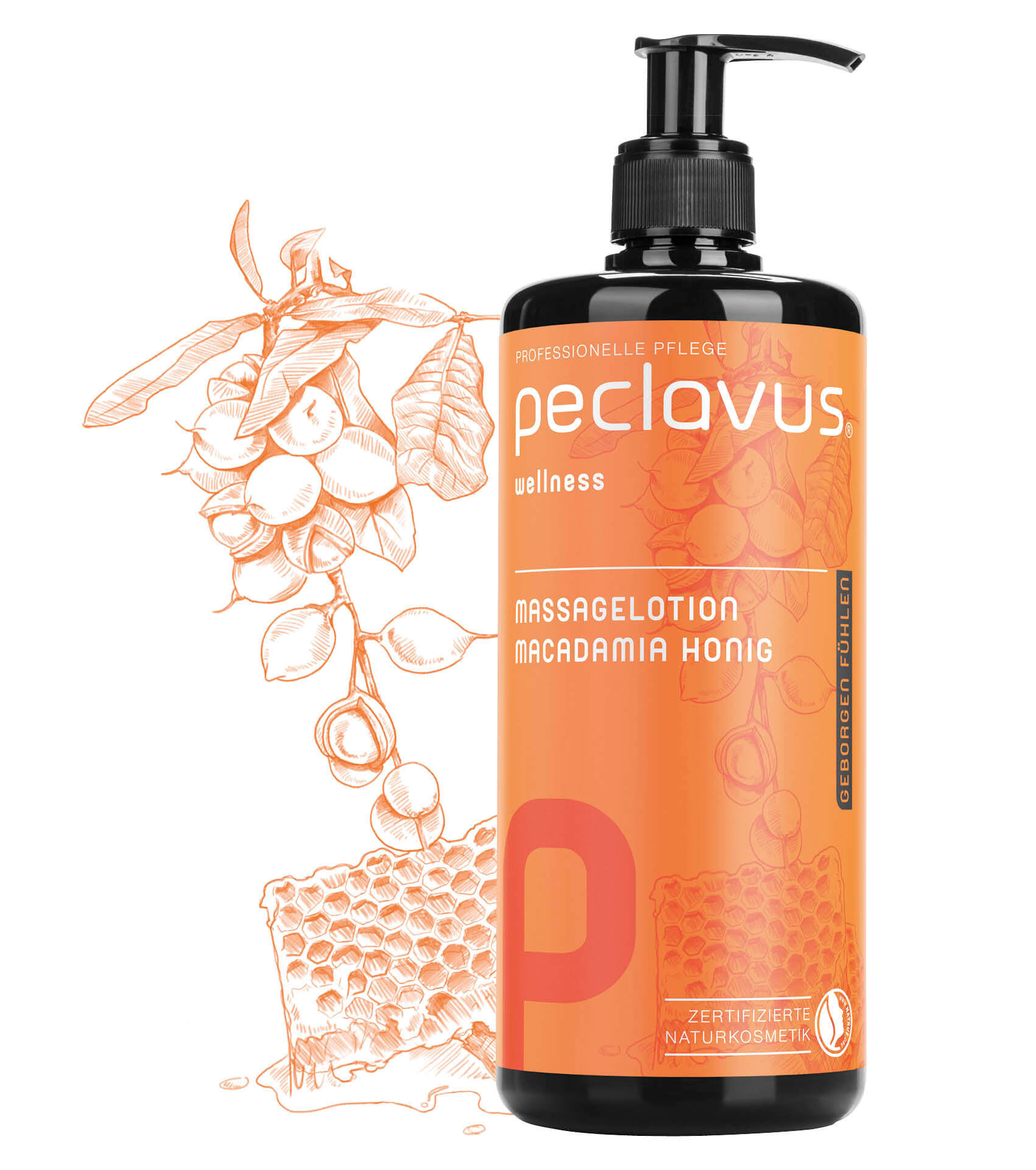 Lotion de massage Miel de Macadamia - 500 ml - Peclavus - Ruck