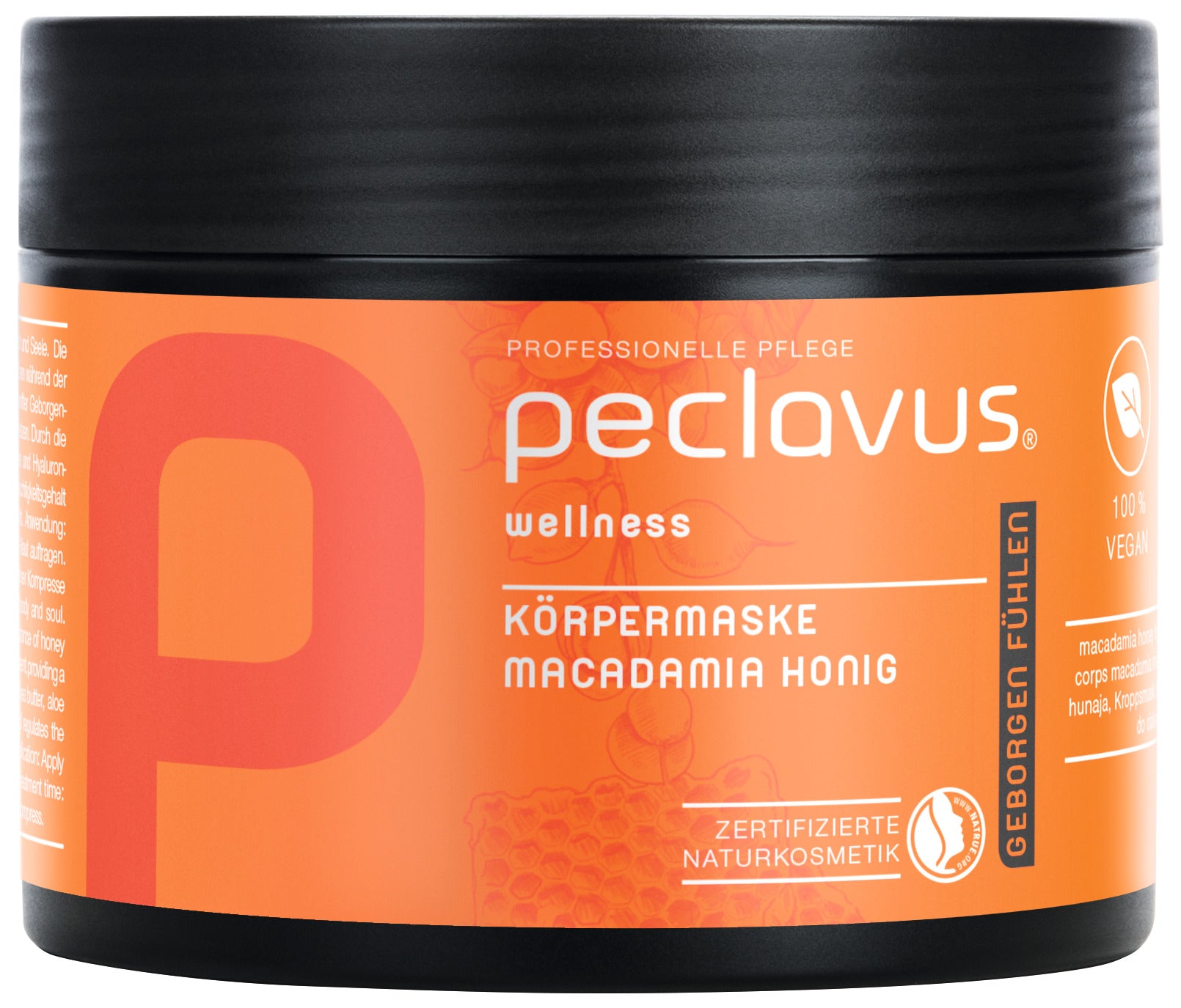 Masque Corporel Miel de Macadamia - "Sentez-vous en sécurité" - 500 ml - Peclavus - Ruck