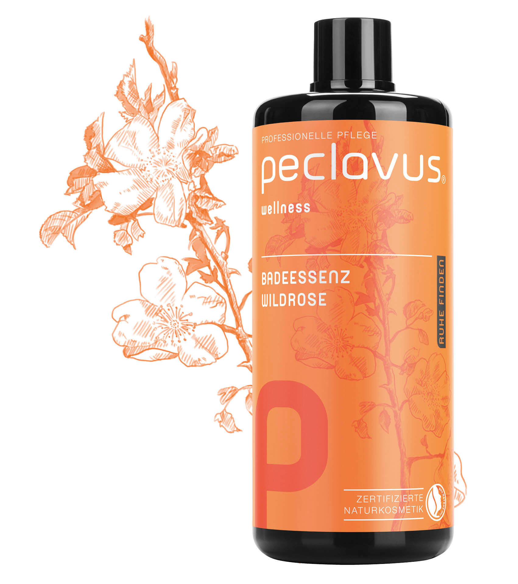 Essence de bain rose sauvage - "Trouver la paix" - 500 ml - Peclavus - Ruck
