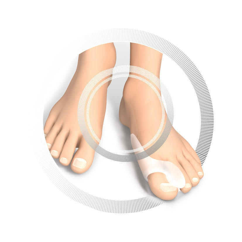 Séparateur pour gros orteils en gel et protection hallux valgus - Paquet de 2 pièces - Ruck