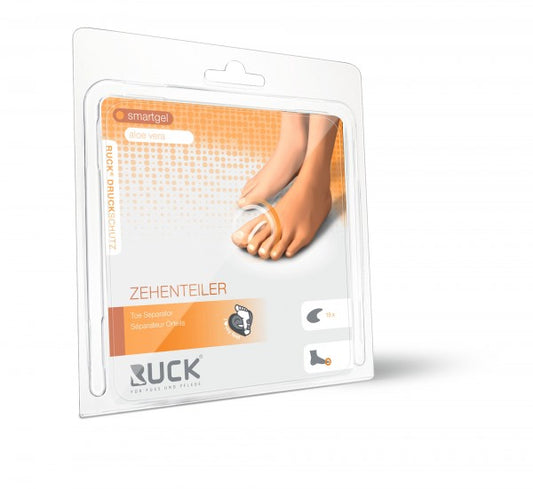 Séparateurs d'orteils en silicone - forme anatomique - Ruck