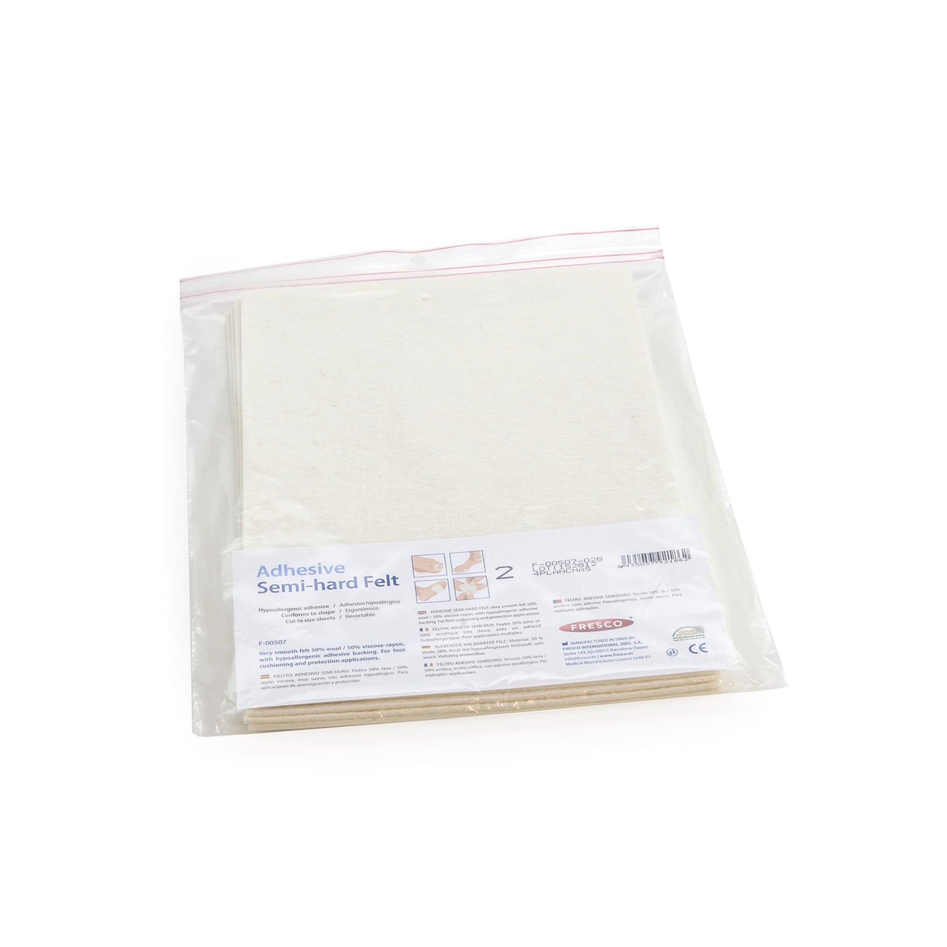 Felt - Plaques de feutres adhésifs hypoallergeniques - 50% laine et 50% acrylique