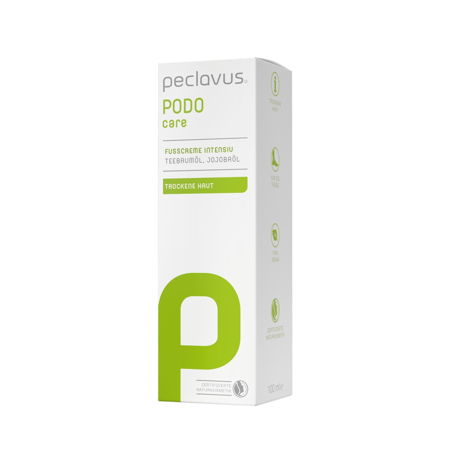 Crème intensive pour les pieds au théier et huile de jojoba - 100 ml - Peclavus