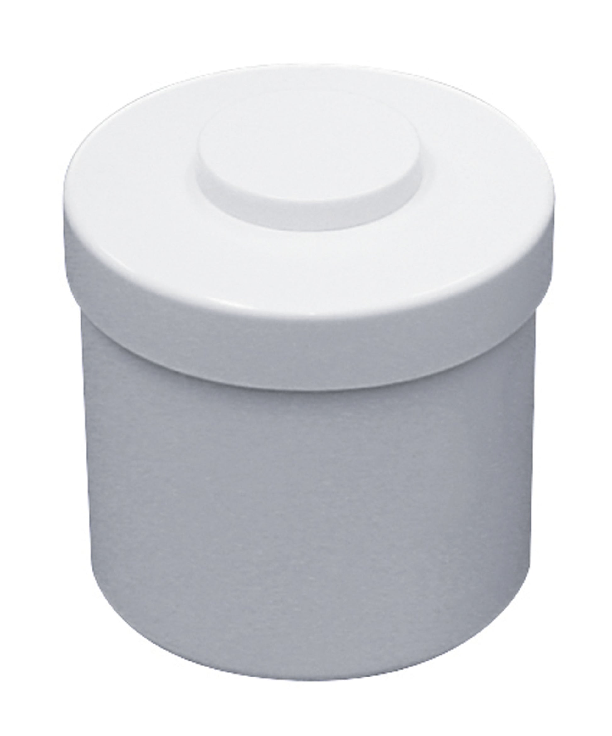 Pot à coton mélamine Blanc avec couvercle