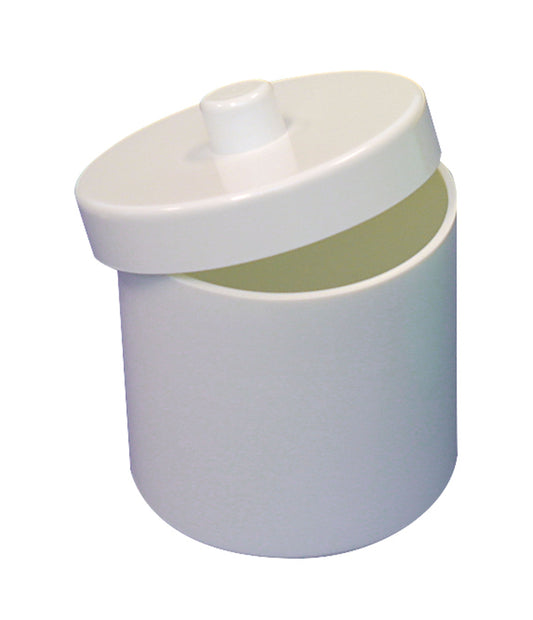 Pot à coton mélamine Blanc avec couvercle