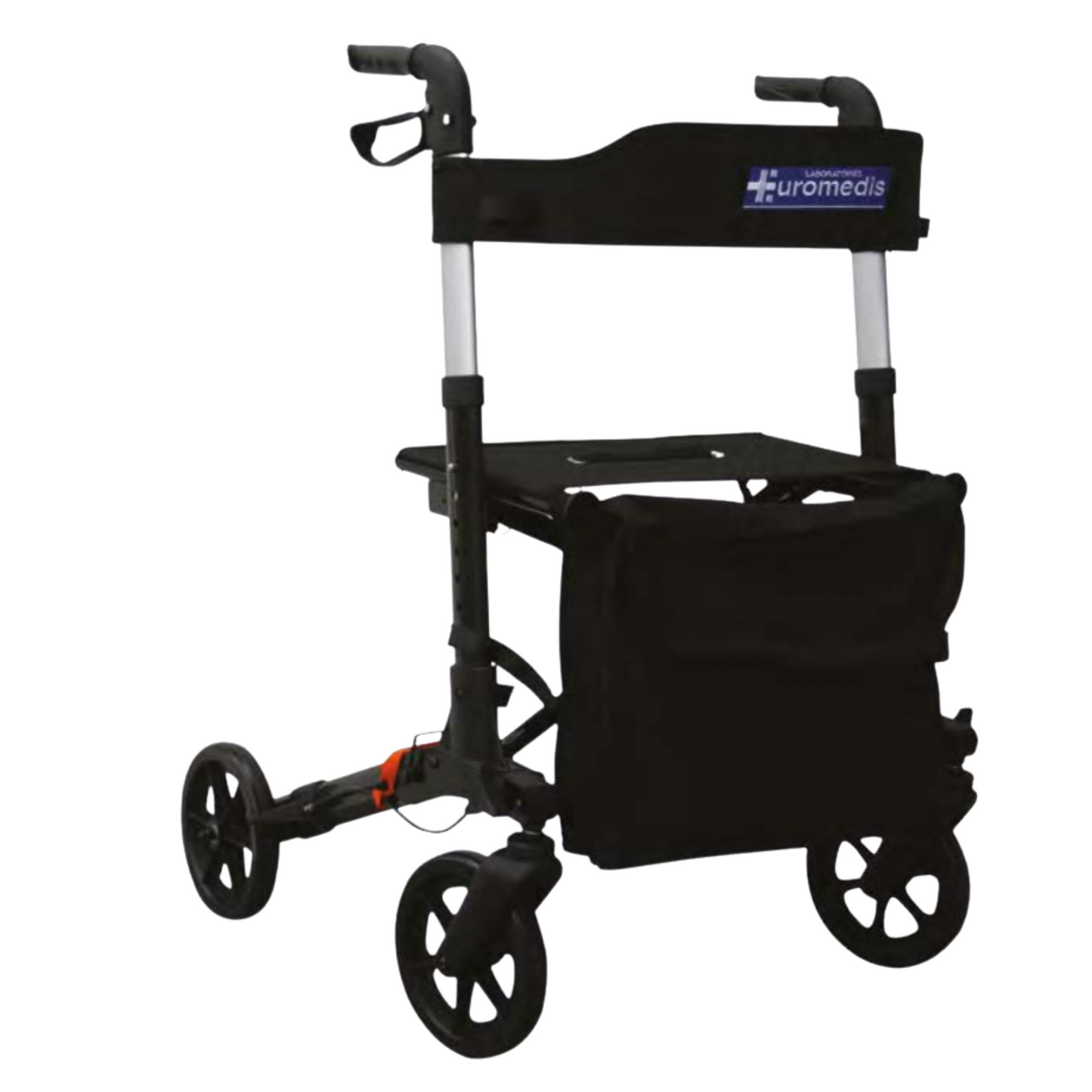 Andador con 4 ruedas plegables de aluminio - Euromédis