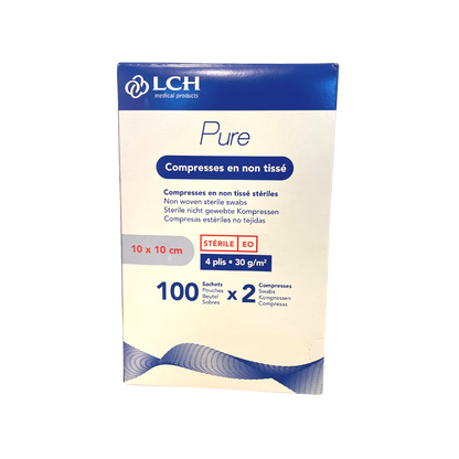 Compresse non-tissée stérile - Pochette de 2 compresses - LCH