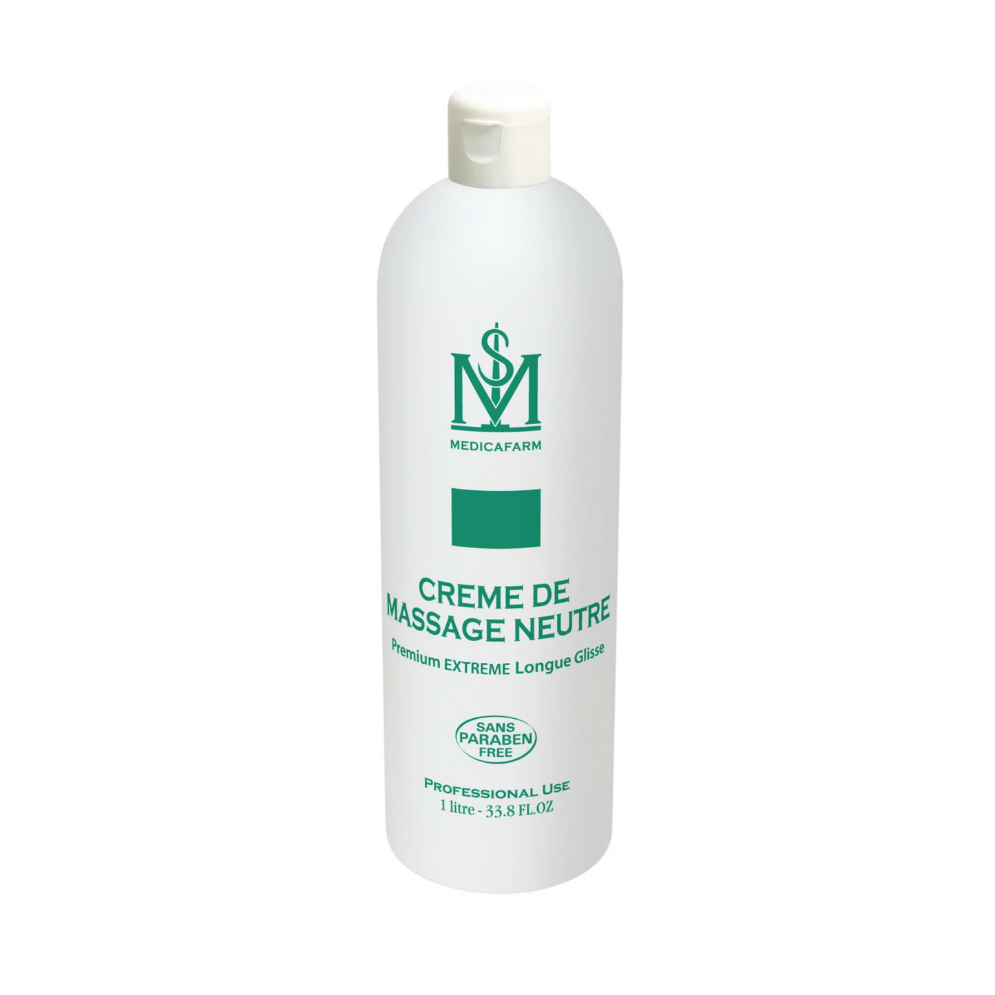 Crème de massage neutre premium extreme longue glisse - 250 ml ou 1L