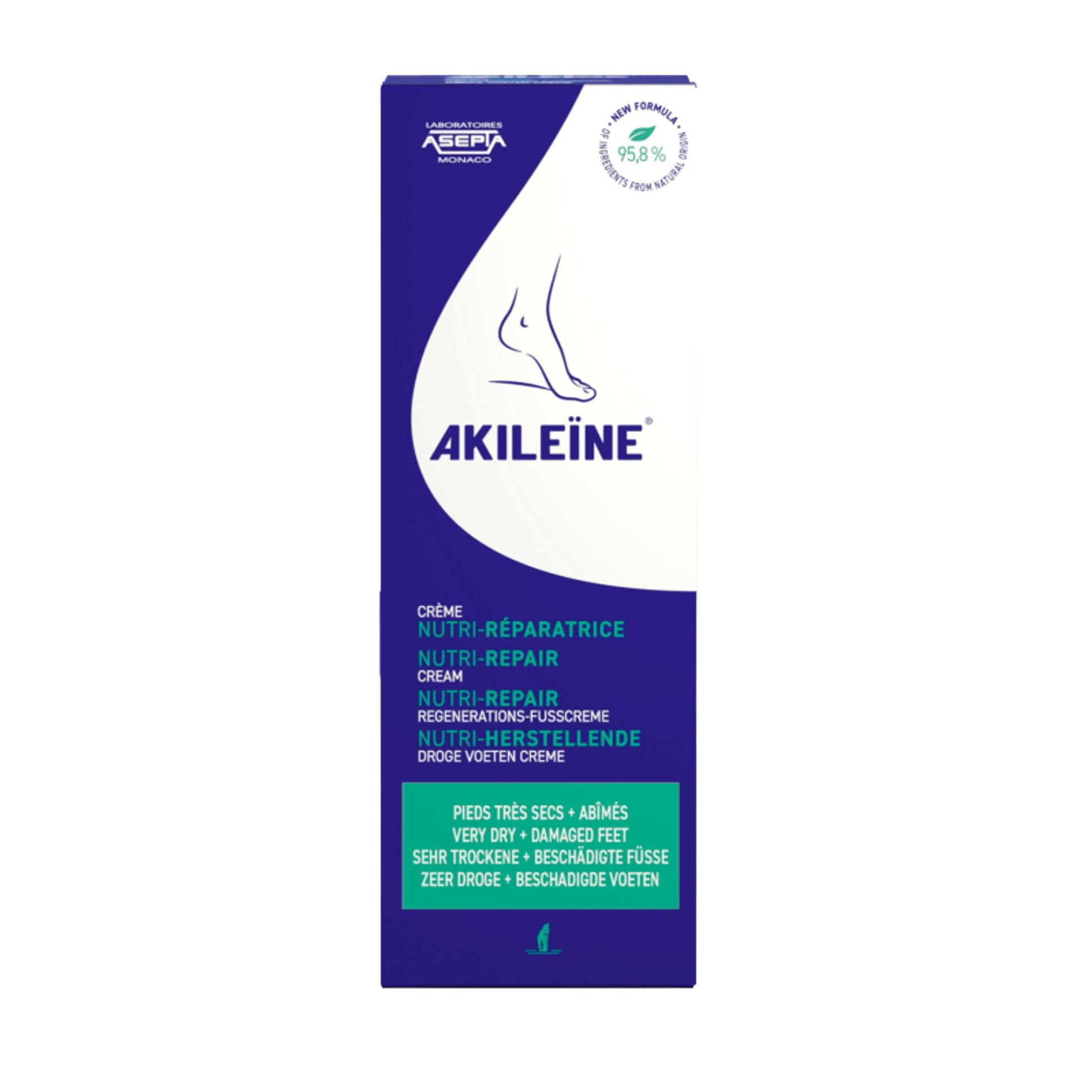Crème nutri-réparatrice Pieds Secs  75ml - Akileine