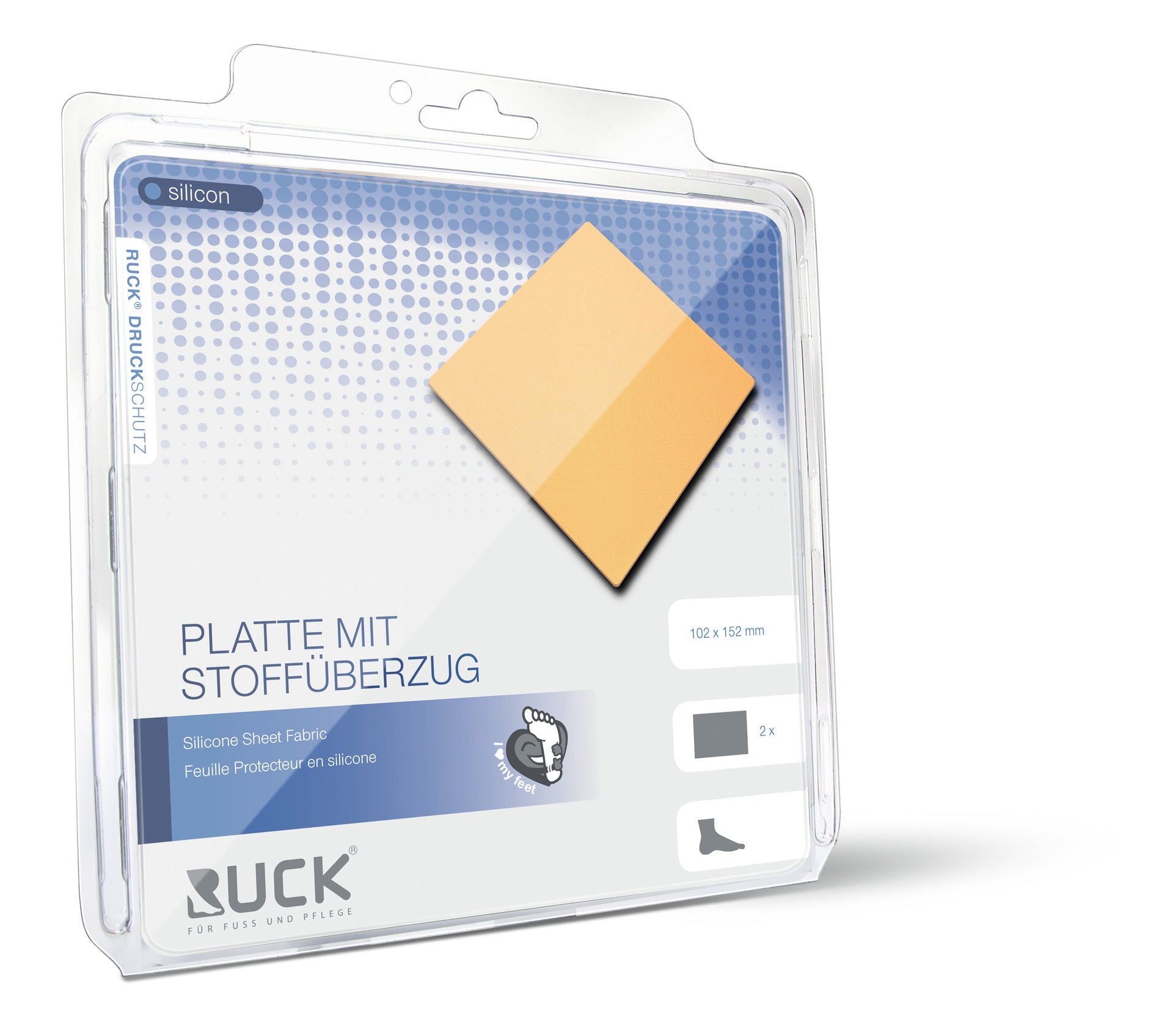 Protection en silicone - Plaque avec revêtement tissu - Ruck