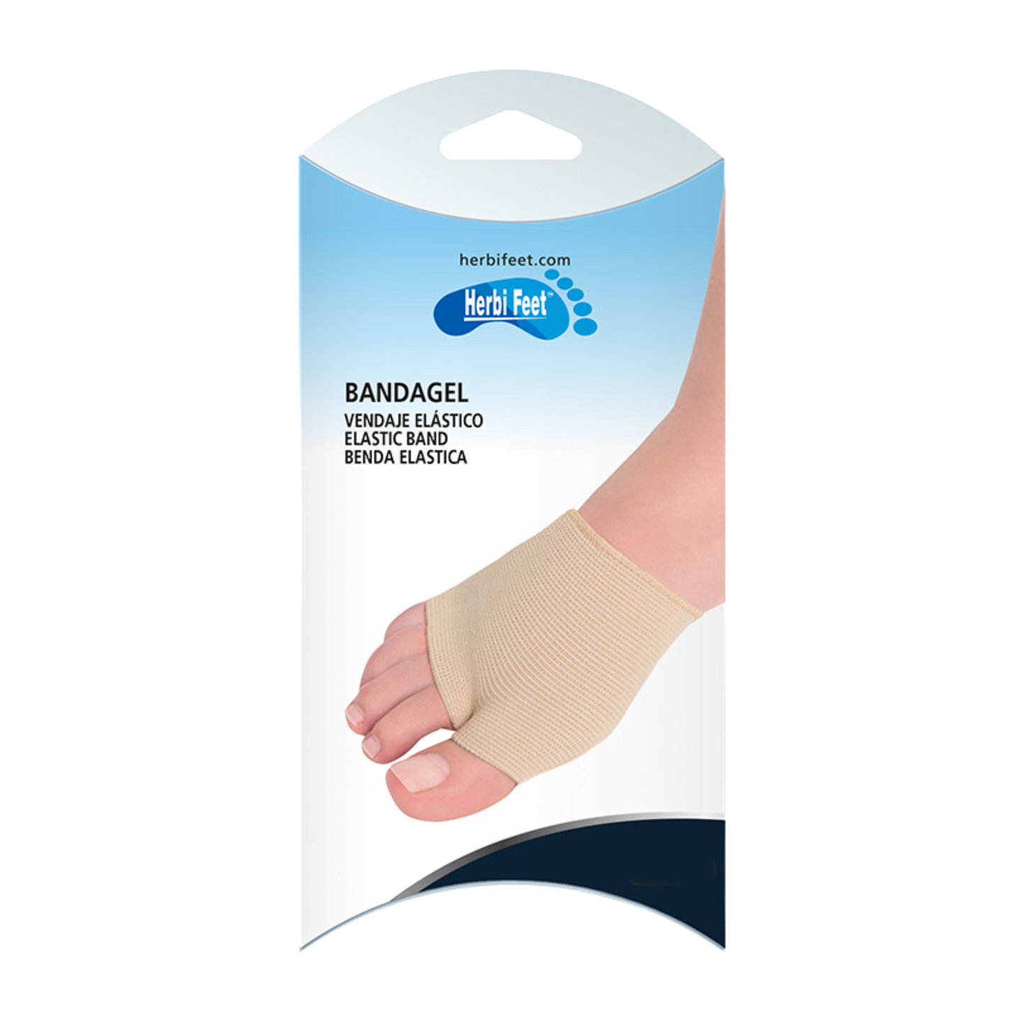 Protector metatarsiano tejido con gel (paquete de 1 par)