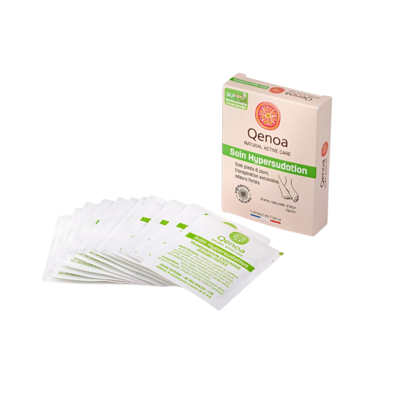 Boite Supro cure pour pied - Traite efficacement l'hypersudation des pieds