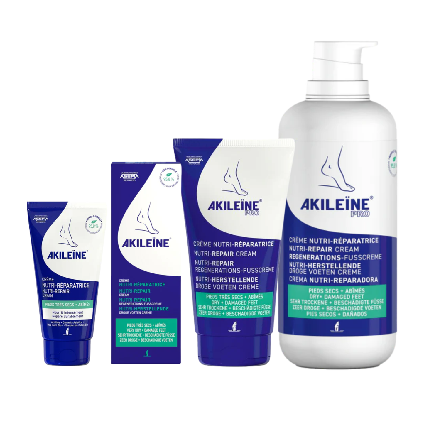 Nutri-repair cream for dry feet 75ml - Akileine