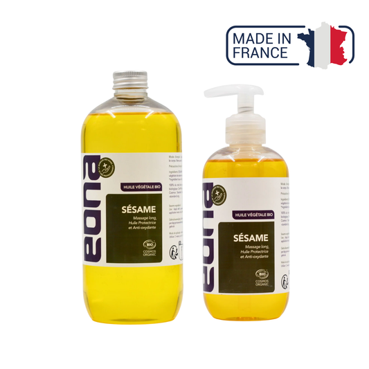 Huile de massage Bio - Sésame - deux contenances - Eona