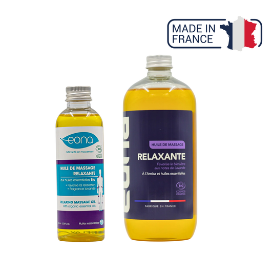 Huile de massage - Relaxante - Bio - Eona