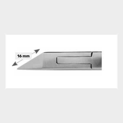Pince à ongles - Coupe droite - Mors plats de 16 mm - Aesculap - HF482R