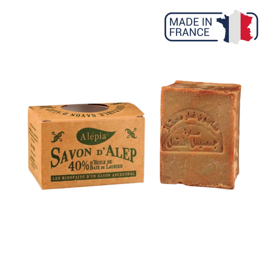 Aleppo soap 40% laurel berry - 190 g - Alépia