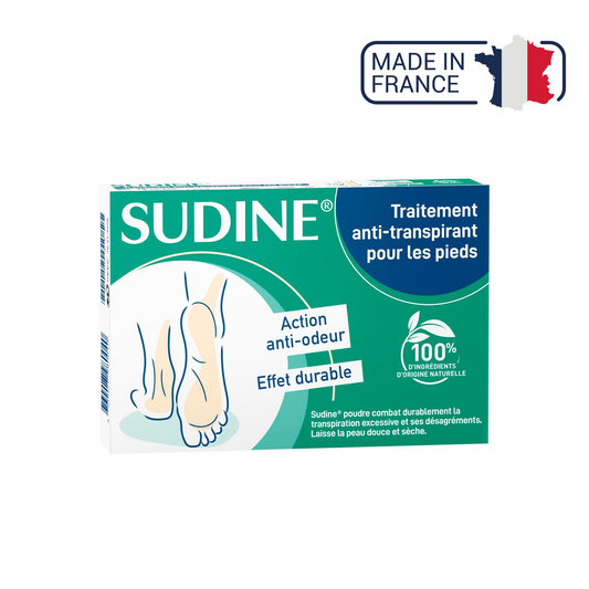 Sudine - Poudre traitement anti-transpirant pour les pieds